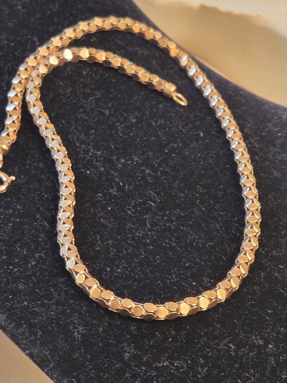 18k Yellow Gold Popcorn Chain